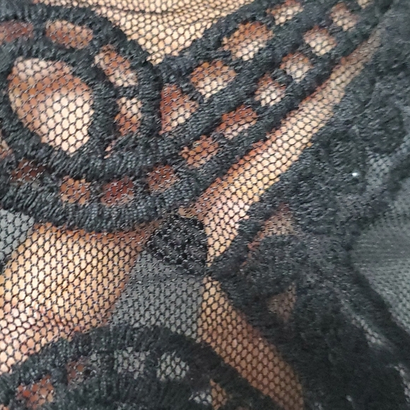 Ember lace sheer duster kimono black small - Picture 10 of 14